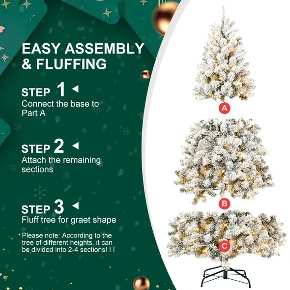 6FT PVC Memory Wire Christmas Tree - Antique Decore