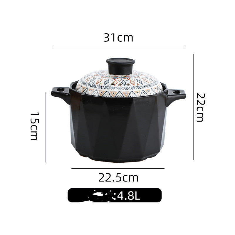 Bohemia Cookware With Lid Medium - Antique Decore