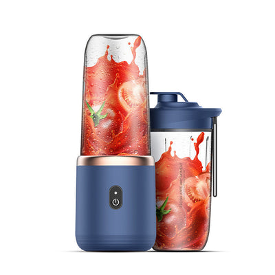 6blade Portable Blender Mini Juicer Cup Extractor Smoothie USB Charging Fruit Squeezer Blender Food Mixer Ice Crusher Portable Juicer Machine - Antique Decore