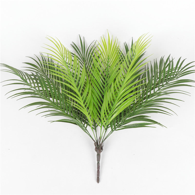 Palm tree leaf plant simulation plastic green plant - Antique Decore