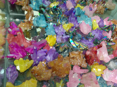Natural Rose Red Crystal Cluster Purification And Degaussing Office Ornaments