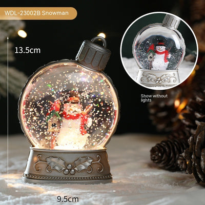 Christmas Holiday Decorations Luminous Simulation Flat Light LED Decoration Scene Layout Flame Light Home Decor - Antique Decore
