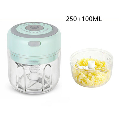 Mini Electric Garlic Chopper USB Charging Ginger Masher Machine Sturdy Durable Chili Vegetable Crusher Kitchen Tool - Antique Decore