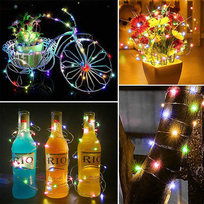 1-10M Led String Light Copper Wire Holiday Lighting Fairy Light Garland Battery Operation For Christmas Tree Wedding Party Decor - Antique Decore