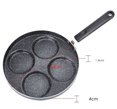 Egg Frying Pan Nonstick Pancake Pans 4-Cups Cookware Pancake Pan Egg Pan Suitable For Gas Stove - Antique Decore