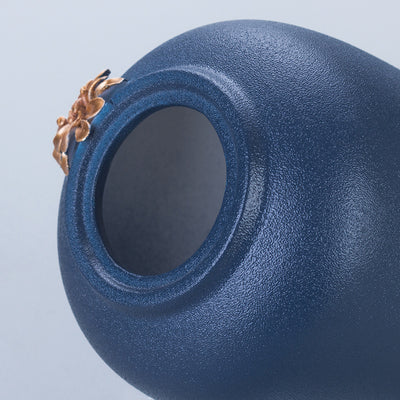 Blue ceramic vase