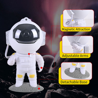 Galaxy Star Projector Starry Sky Night Light Astronaut Lamp Home Room Decor Decoration Bedroom Decorative Luminaires Gift - Antique Decore