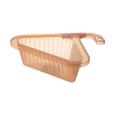 Semitransparent Triangular Food Residue Draine Rack For Household Use