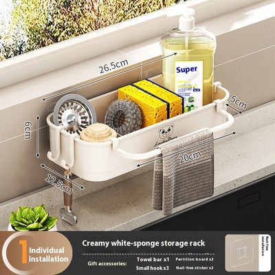 Kitchen Sink Storage Shelf Wall Hanging Multifunctional