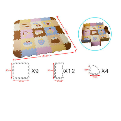 Household baby cartoon stitching EVA crawling mat