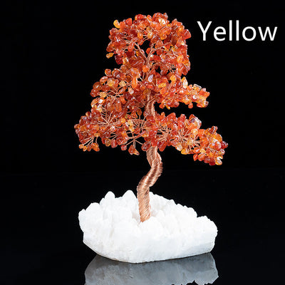 Crystal Bottom Fortune Lucky Tree Handicraft Ornaments