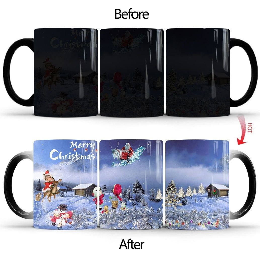 Color Changing Mug Ceramic Thermal Coffee Cup - Antique Decore