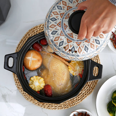 Bohemia Cookware With Lid Medium - Antique Decore