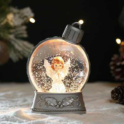 Christmas Holiday Decorations Luminous Simulation Flat Light LED Decoration Scene Layout Flame Light Home Decor - Antique Decore