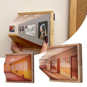 3D Illusion Night Light Gallery Bedside Picture Style Creative Modern Simulate Sunshine Drawing Night Light Gift - Antique Decore