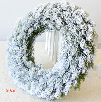 Snowflake pine cone Christmas Wreath - Antique Decore