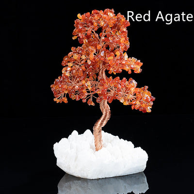 Crystal Bottom Fortune Lucky Tree Handicraft Ornaments