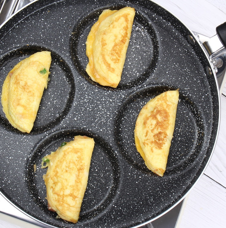 Egg Frying Pan Nonstick Pancake Pans 4-Cups Cookware Pancake Pan Egg Pan Suitable For Gas Stove - Antique Decore