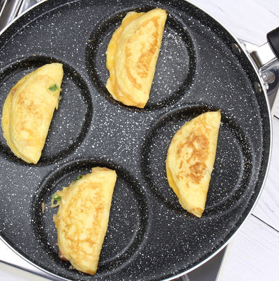 Egg Frying Pan Nonstick Pancake Pans 4-Cups Cookware Pancake Pan Egg Pan Suitable For Gas Stove - Antique Decore