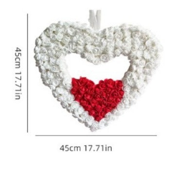 Valentine's Day Double Love Garland Holiday Atmosphere Dress Up Ornaments - Antique Decore