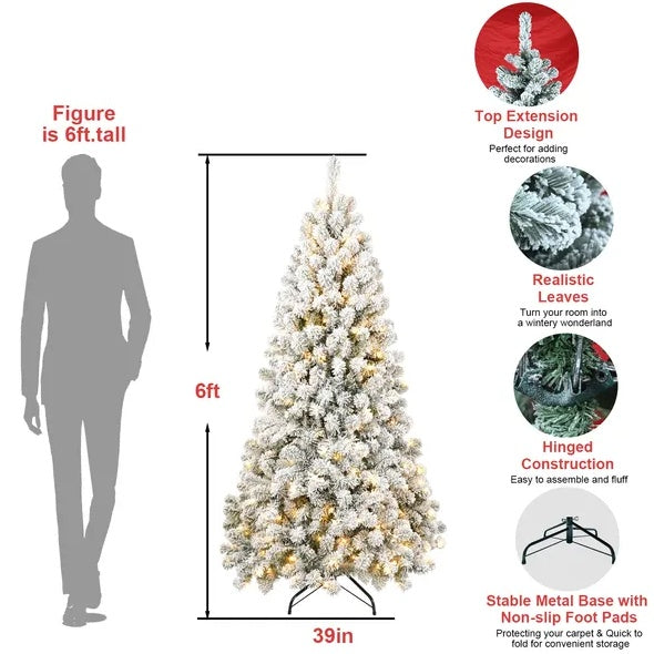 6FT PVC Memory Wire Christmas Tree - Antique Decore