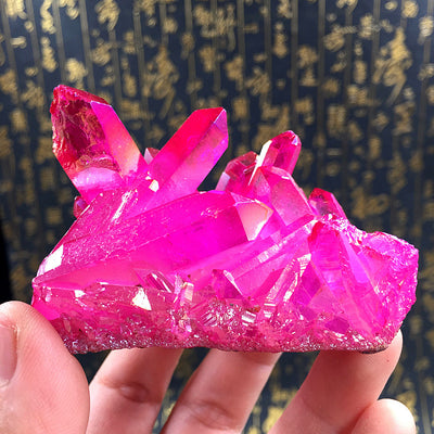 Natural Rose Red Crystal Cluster Purification And Degaussing Office Ornaments