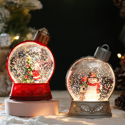 Christmas Holiday Decorations Luminous Simulation Flat Light LED Decoration Scene Layout Flame Light Home Decor - Antique Decore