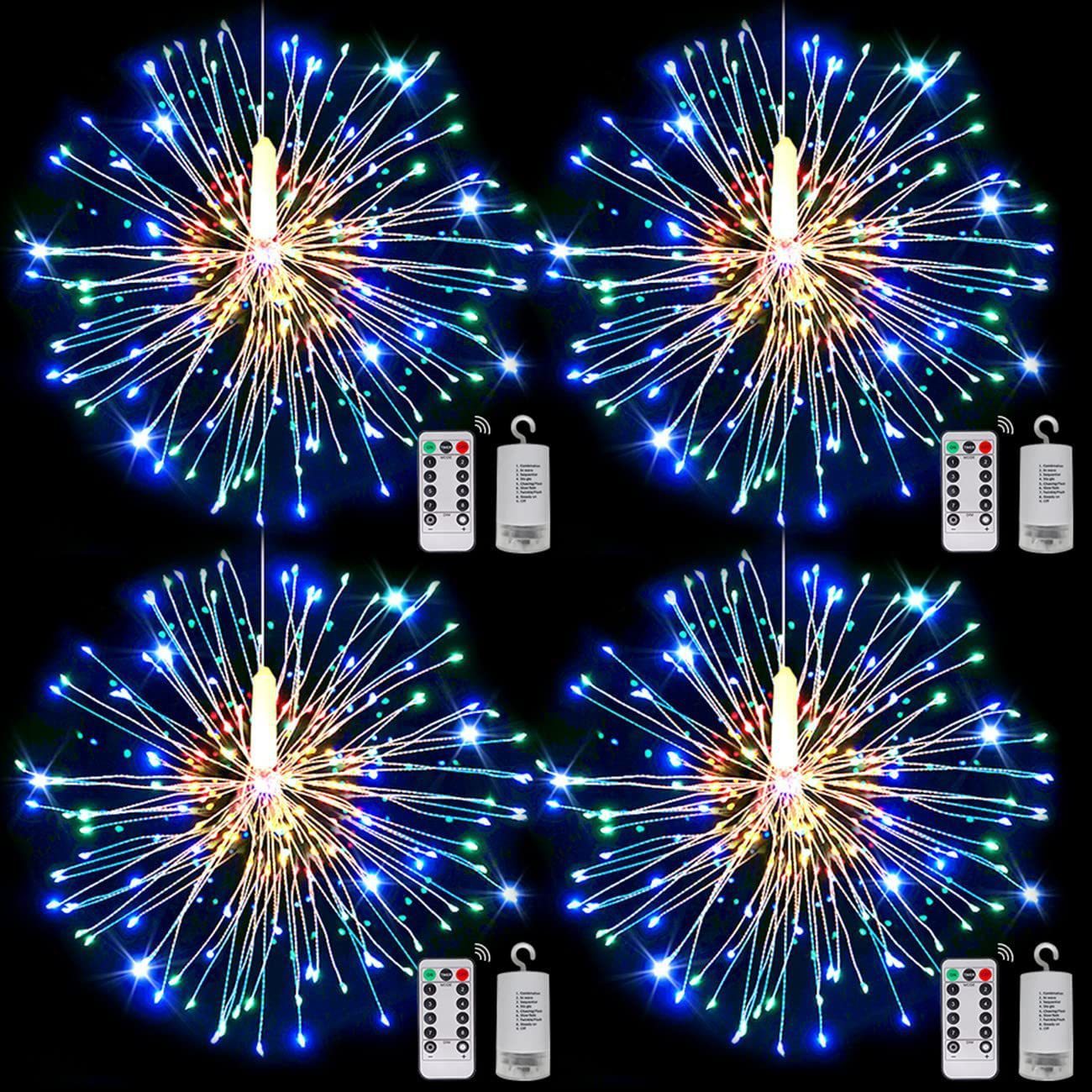 Christmas Fireworks Chandelier Lighting Chain Camping Canopy Decoration - Antique Decore