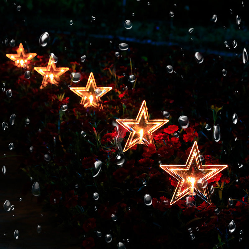 Solar Light Star Snowflake Christmas Tree Garden Light Decoration Lawn Lamp  Waterproof Outdoor Lighting Christmas Lights - Antique Decore