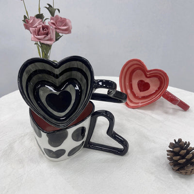 Design Mug Ceramic Love Coffee Cup - Antique Decore
