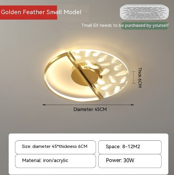 New LED Ceiling Light Modern Simple And Light Luxury Bedroom - Antique Decore