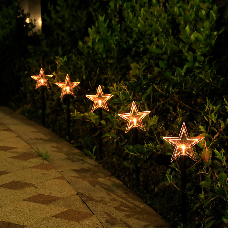 Solar Light Star Snowflake Christmas Tree Garden Light Decoration Lawn Lamp  Waterproof Outdoor Lighting Christmas Lights - Antique Decore