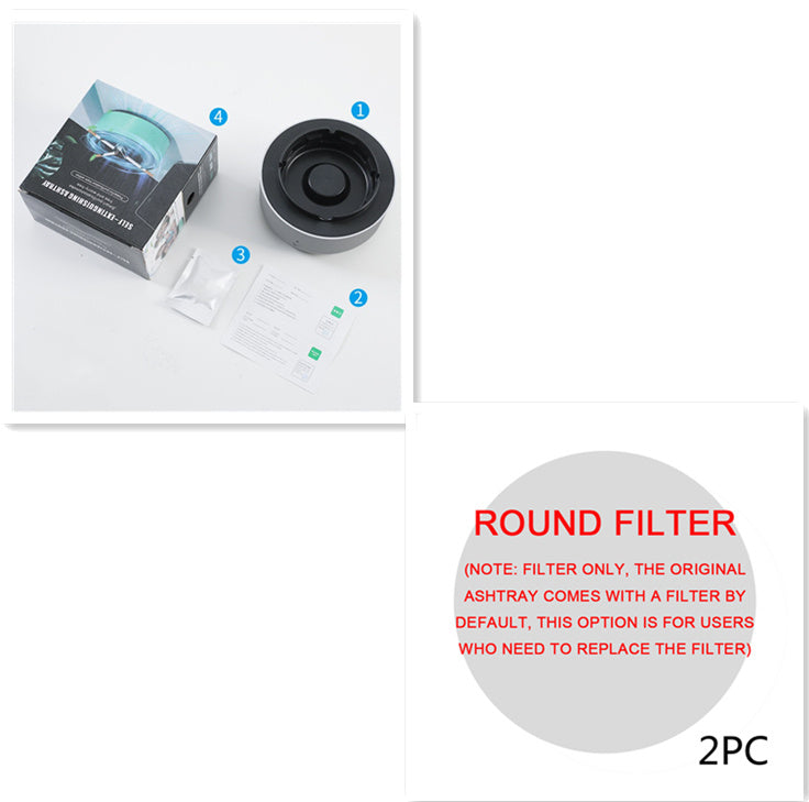 Smoke Removal Air Purification Ashtray Anion Purification Practical Automatic Purifier Ashtray Portable Gadgets For Car Ashtray - Antique Decore