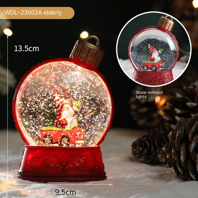 Christmas Holiday Decorations Luminous Simulation Flat Light LED Decoration Scene Layout Flame Light Home Decor - Antique Decore