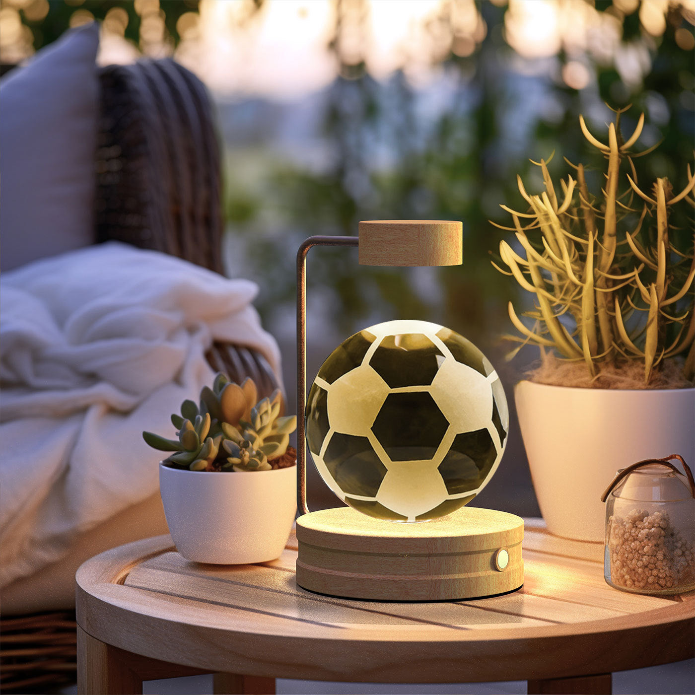 Crystal Ball Cosmic Dinosaur Indoor Night Light USB Power Warm Bedside Light Birthday Gift Night Lamp - Antique Decore