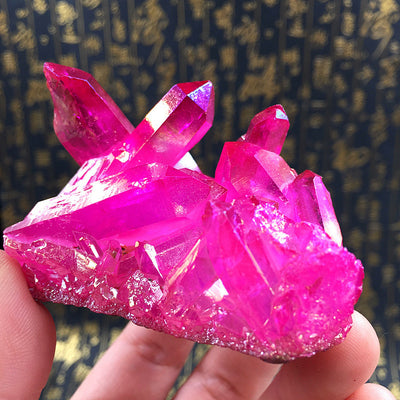 Natural Rose Red Crystal Cluster Purification And Degaussing Office Ornaments