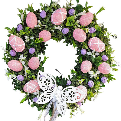 Family Easter Bunny Wreath Decoration Props - Antique Decore