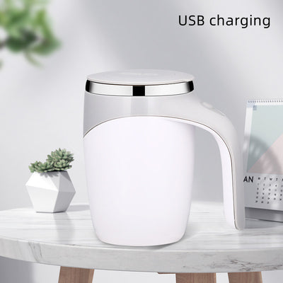 Rechargeable Model Automatic Stirring Cup Coffee Cup High Value Electric Stirring Cup Lazy Milkshake Rotating Magnetic Water Cup - Antique Decore