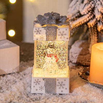 Christmas Decorations Crystal Ball Christmas Gift Box Lights - Antique Decore