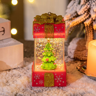 Christmas Decorations Crystal Ball Christmas Gift Box Lights - Antique Decore