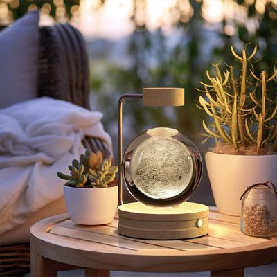 Crystal Ball Cosmic Dinosaur Indoor Night Light USB Power Warm Bedside Light Birthday Gift Night Lamp - Antique Decore