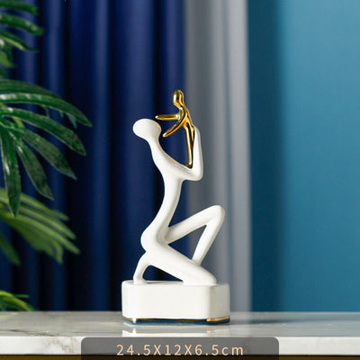 Modern Simple And Light Luxury Ceramic Ornaments - Antique Decore