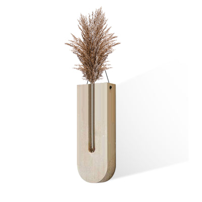 Indoor Wall Hanging Planter Wooden Vase - Antique Decore
