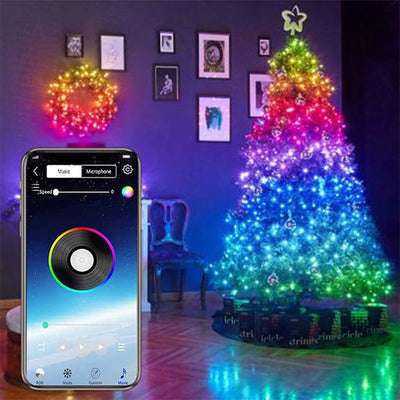 Smart Phone APP Copper Wire Light String - Antique Decore