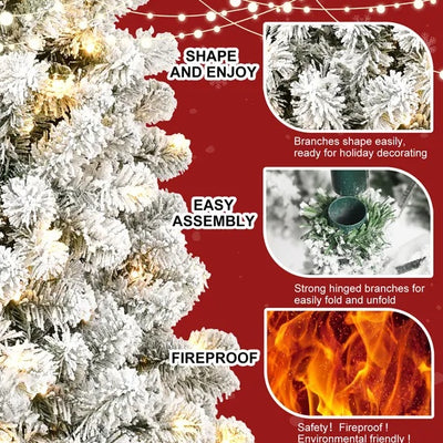 6FT PVC Memory Wire Christmas Tree - Antique Decore