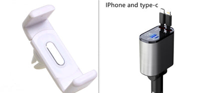 Metal Car Charger 100W Super Fast Charging Car Cigarette Lighter USB And TYPE-C Adapter - Antique Decore