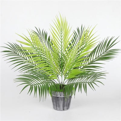 Palm tree leaf plant simulation plastic green plant - Antique Decore