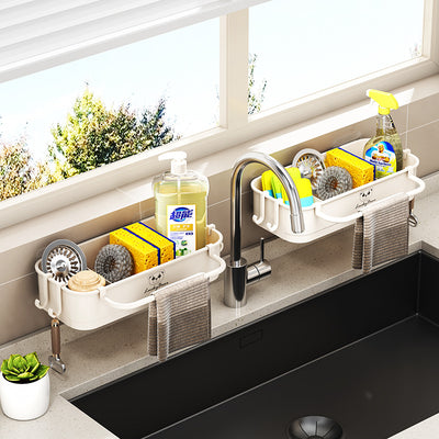 Kitchen Sink Storage Shelf Wall Hanging Multifunctional