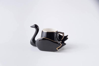 Creative Swan Ceramic Coffee Set Set - Antique Decore