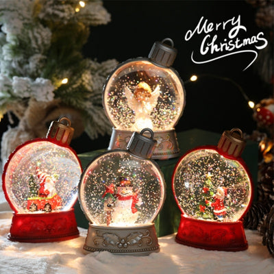 Christmas Holiday Decorations Luminous Simulation Flat Light LED Decoration Scene Layout Flame Light Home Decor - Antique Decore